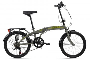 Qivelo Cityfold 20 - grijs - vouwfiets