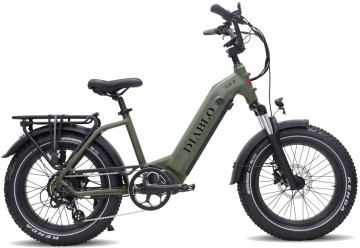 Diablo XR2 - mat groen - elektrische fatbike