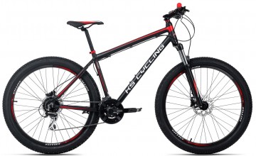 Qivelo Xceed 27,5 Plus - zwart/rood - mountainbike