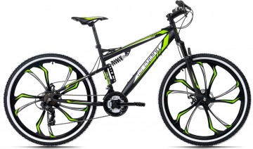 Qivelo Fully 27,5 Scrawler - zwart/groen - mountainbike