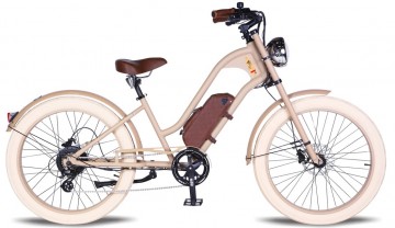Qivelo Vacay Lady - elektrische fatbike - beige/zand