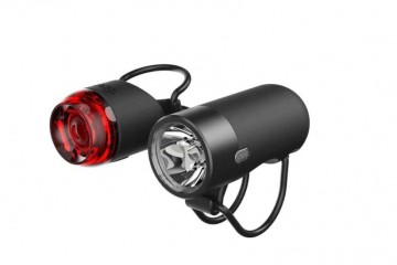 Knog voor en achterlamp - Black (250/10 Lumen) (61-3-e)