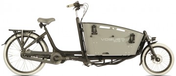 Vogue Carry 2 NEW Ananda - elektrische bakfiets - mat zwart/grijs