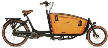 Vogue Carry 2 540Wh - elektrische bakfiets - zwart/bruin