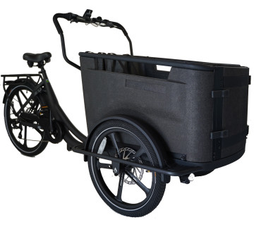 Van Rixtel Urban - mat donkergrijs - elektrische bakfiets