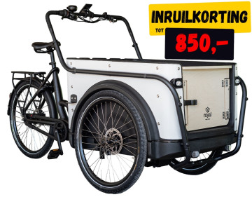 Royal 3W Premium - wit - elektrische driewieler bakfiets