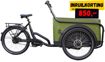 Royal 3W Premium Plus - groen - elektrische bakfiets