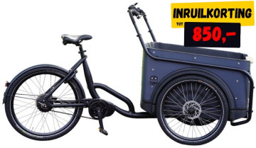 Royal 3W Premium Plus - antraciet - elektrische bakfiets