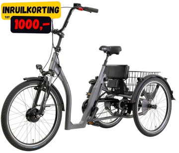 Pfautec Tamo FM - mat blauwgrijs - elektrische driewieler