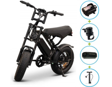 V20 Mini Premium - zwart - elektrische fatbike