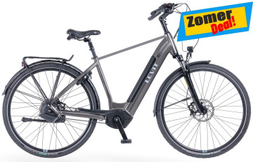 Levit Calvia 3 Automatiq - mat zwart parelmoer - elektrische herenfiets