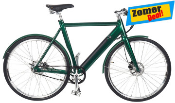 Qivelo Retro - groen - elektrische herenfiets