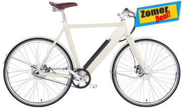 Qivelo Retro - wit - elektrische herenfiets