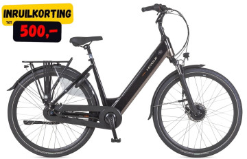 Icycle Vibe FHM - glanzend zwart - elektrische damesfiets