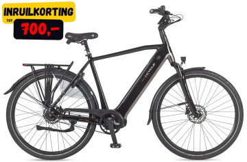 Icycle Vibe Belt - glanzend zwart - elektrische herenfiets
