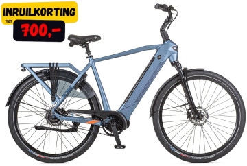 Icycle Luma - grijs/blauw - elektrische herenfiets