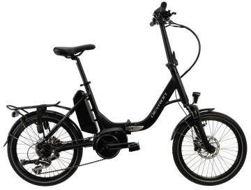 Devron Fold middenmotor - zwart - elektrische vouwfiets 