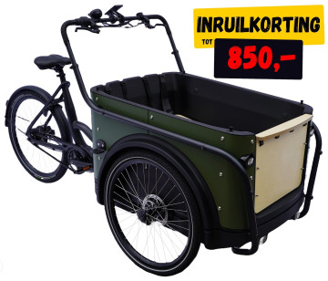Royal 3W Premium Plus - groen - elektrische bakfiets