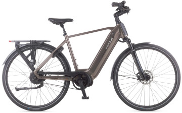 Icycle N380 Belt heren - warm zand - elektrische herenfiets