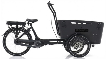 Qivelo Curve 3 468Wh - elektrische bakfiets - zwart/zwart