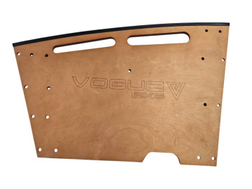 (102-2-d) zijwand Carry 2 wieler bruin