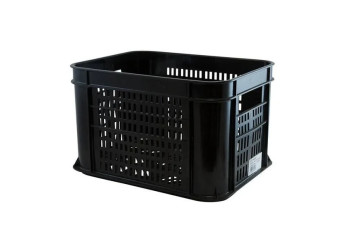 Fietskrat Kunststof - Zwart - 30 Liter (225A5a)