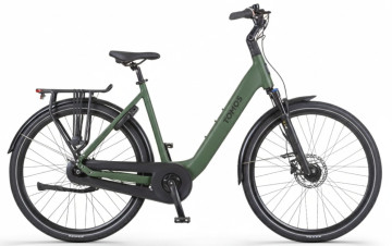 Tomos EB 14 - military green matt - elektrische stadsfiets - dames