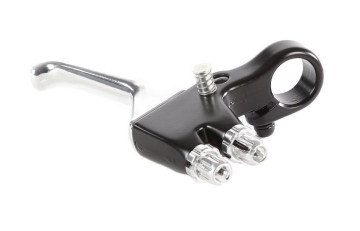Remhendel 2 Kabels met Stop Rechts Zwart/Zilver (82-5-g) 