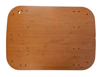 (102-2-f) bodemplaat  Carry 2 wieler bruin