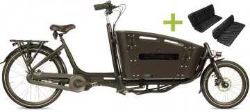Qivelo Curve 2 540Wh - elektrische bakfiets - zwart/zwart