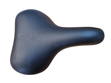Fietszadel zwart breed (85-3-h)