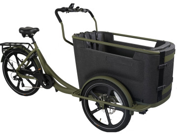 Van Rixtel Urban - mat groen - elektrische bakfiets