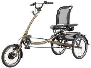 Pfautec Scootertrike FM - mat brons/goud - elektrische driewieler
