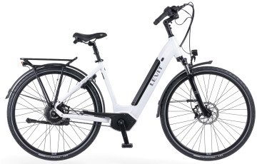 Levit Calvia 5 - wit parelmoer - elektrische damesfiets