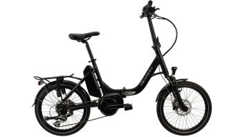 Qivelo Devron Fold middenmotor - zwart - elektrische vouwfiets 