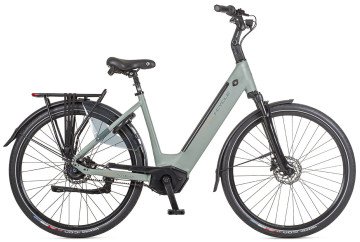 Icycle Vibe 2.5 - mat groen/grijs - elektrische damesfiets