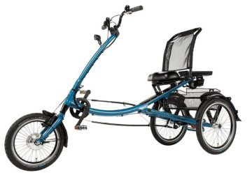 Pfautec Scootertrike FM - azuurblauw - elektrische driewieler