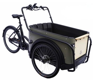 Royal Cargo Bike 3W Premium - taupe grijs - elektrische driewieler bakfiets