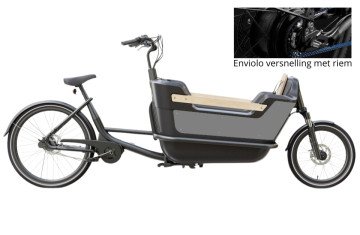 Royal Cargo Bike 2W Premium Plus - elektrische tweewieler bakfiets - Taupe Grijs