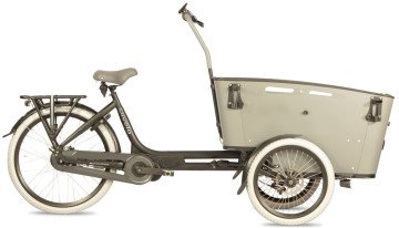 Qivelo Curve 3 540Wh - elektrische bakfiets - zwart/grijs