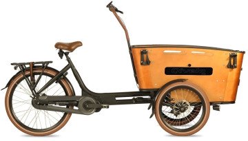 Qivelo Curve 3 540Wh - elektrische bakfiets - zwart/bruin
