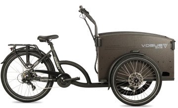 Vogue Journey S - elektrische bakfiets - mat zwart/zwart