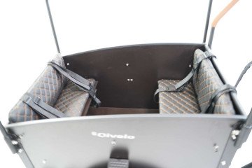 Bakfietskussens Troy / Qivelo City / Journey - Zwart (230B3a)