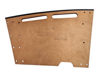 (102-2-d) zijwand Carry 2 wieler bruin