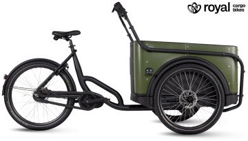 Royal Cargo Bike 3W Premium - groen - elektrische driewieler bakfiets