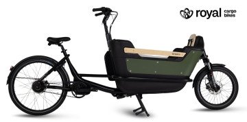 Royal Cargo Bike 2W Premium Plus - elektrische tweewieler bakfiets - Groen