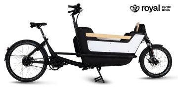 Royal Cargo Bike 2W Premium Plus - elektrische tweewieler bakfiets - Wit