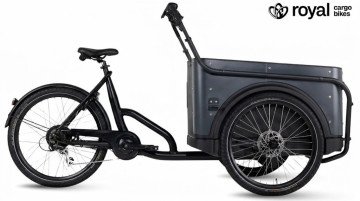 Royal Cargo Bike 3W Eco - antraciet - elektrische driewieler bakfiets