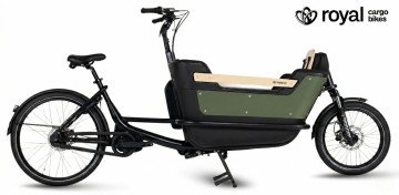 Royal Cargo Bike 2W Premium - elektrische tweewieler bakfiets - Groen