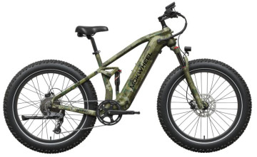 Mokwheel Obsidian 2.0 Junglepatroon | Elektrische Heren Moutainbike | Fatbike